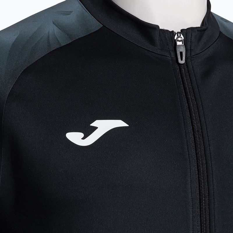 Pánská běžecká mikina Joma Elite XI Full Zip black/anthracite 3