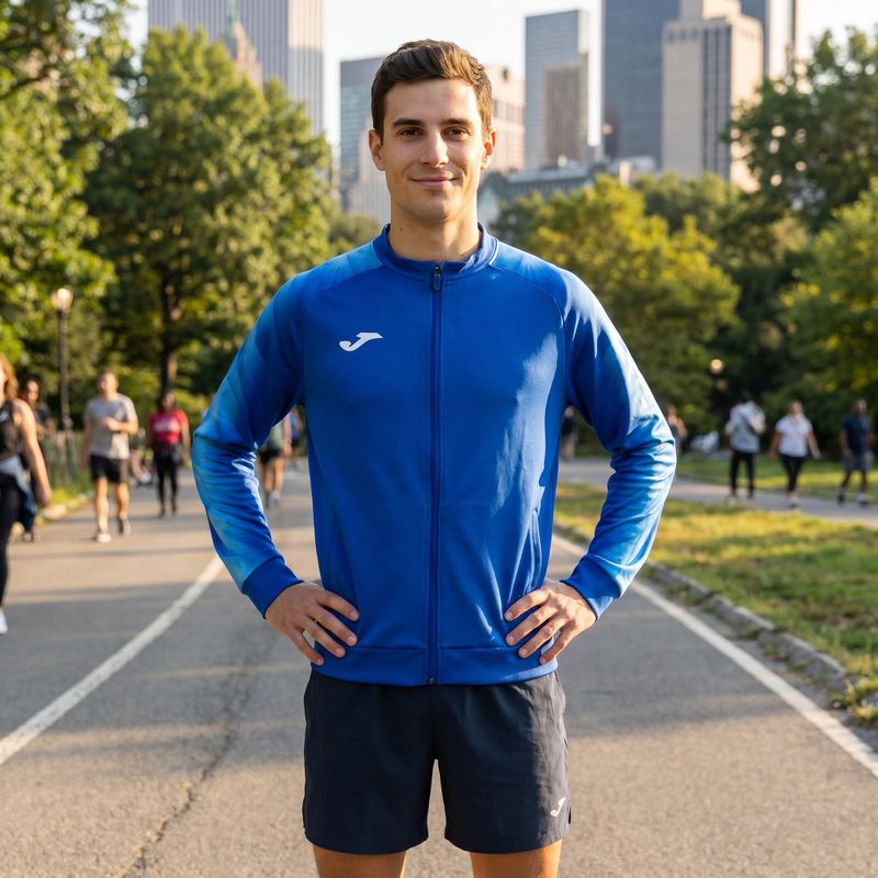 Pánská běžecká mikina Joma Elite XI Full Zip royal 10