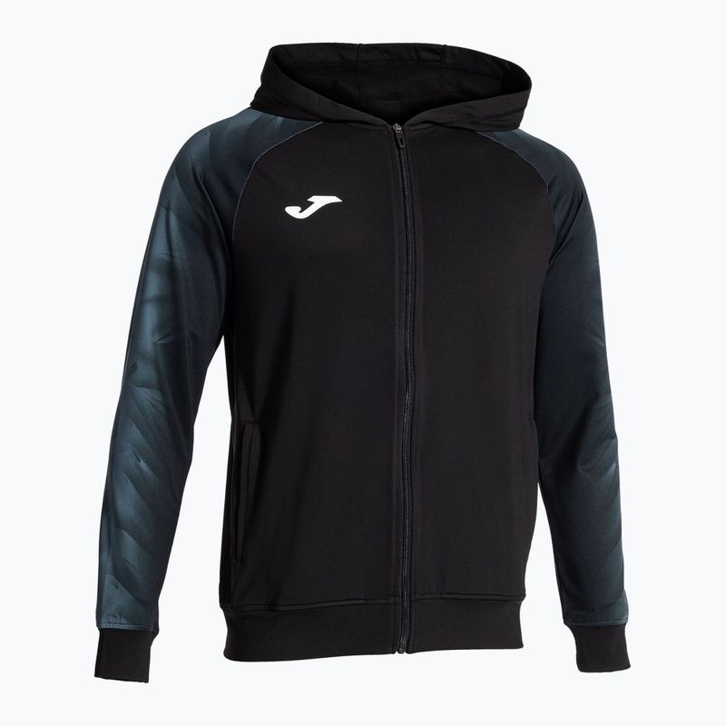 Pánská běžecká mikina Joma Elite XI Hoodie black/anthracite 2