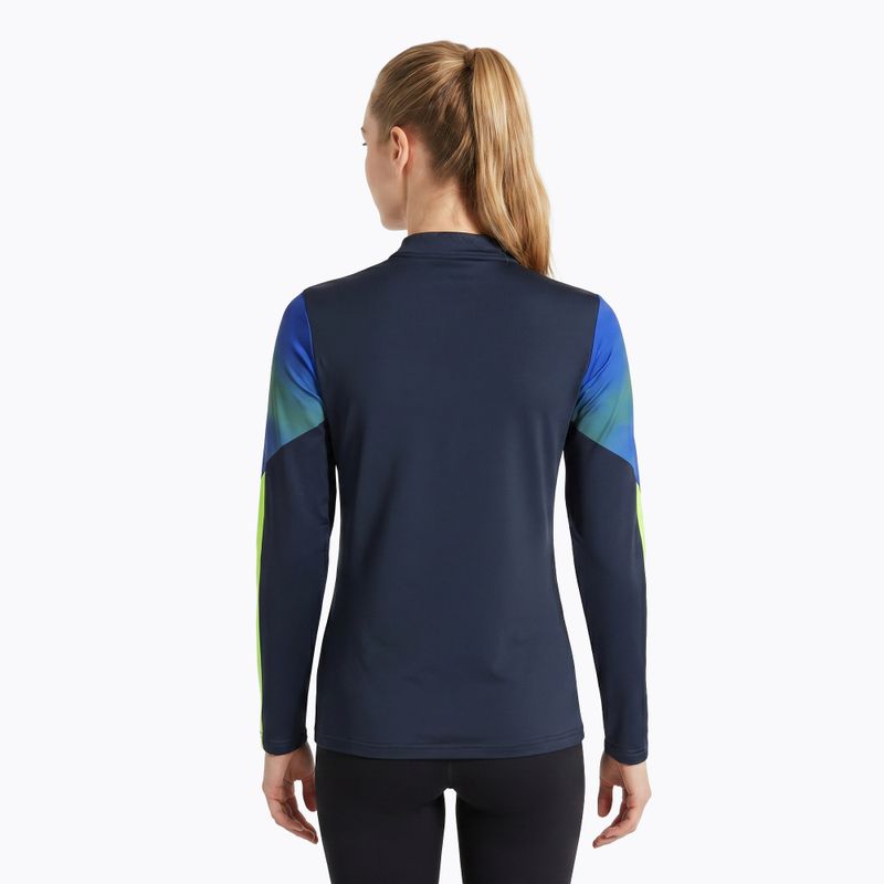 Dámská běžecká mikina Joma Elite XI navy/fluor green 2