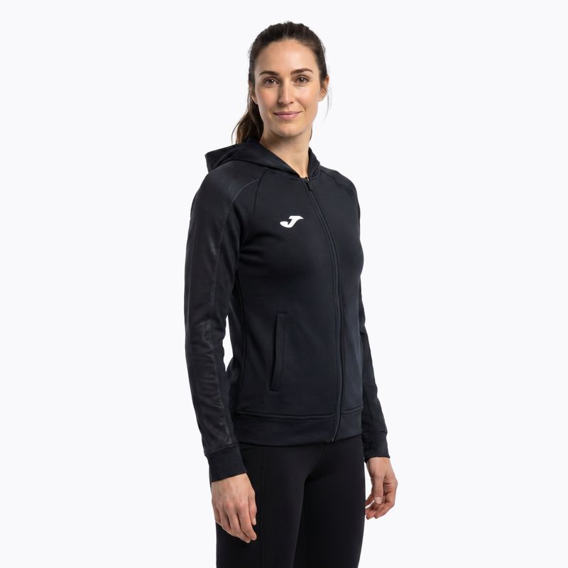 Dámská běžecká mikina Joma Elite XI Hoodie black/anthracite 4