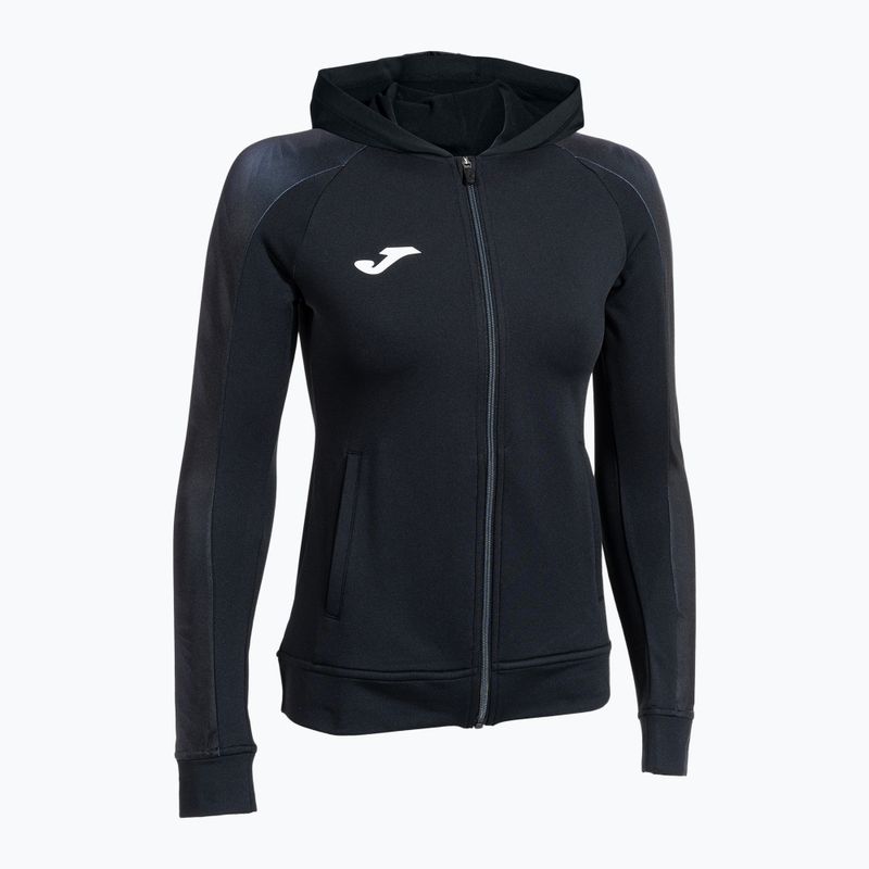 Dámská běžecká mikina Joma Elite XI Hoodie black/anthracite 3