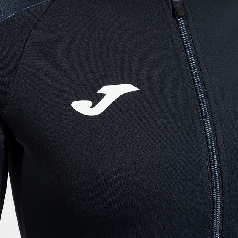 Dámská běžecká mikina Joma Elite XI Hoodie black/anthracite 4