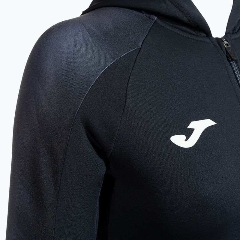 Dámská běžecká mikina Joma Elite XI Hoodie black/anthracite 5