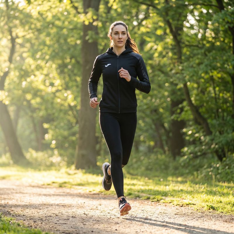 Dámská běžecká mikina Joma Elite XI Hoodie black/anthracite 12