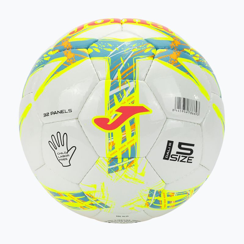 Joma Dali III flour tyrkysová/flour coral fotbal velikost 4 2