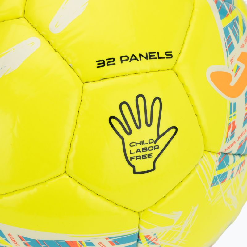 Fotbalový míč Joma Dali III yellow/fluor turquoise velikost  5 3
