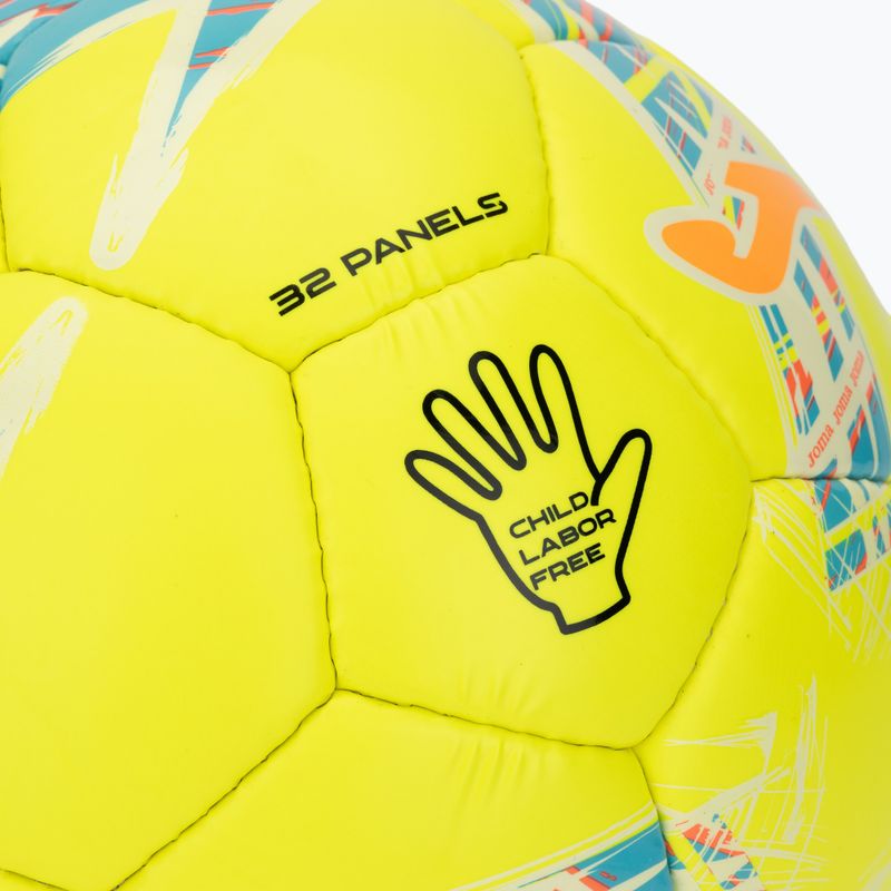 Fotbalový míč Joma Dali III yellow/fluor turquoise velikost  4 3