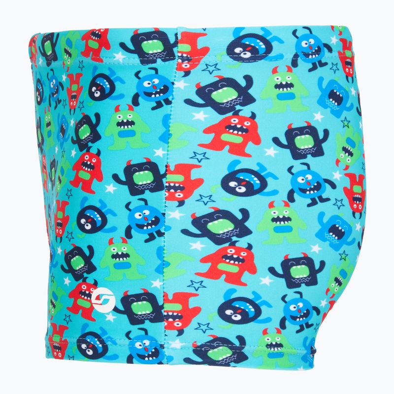 Dětské plavecké boxerky RAS Monsters Trunks turquoise 3