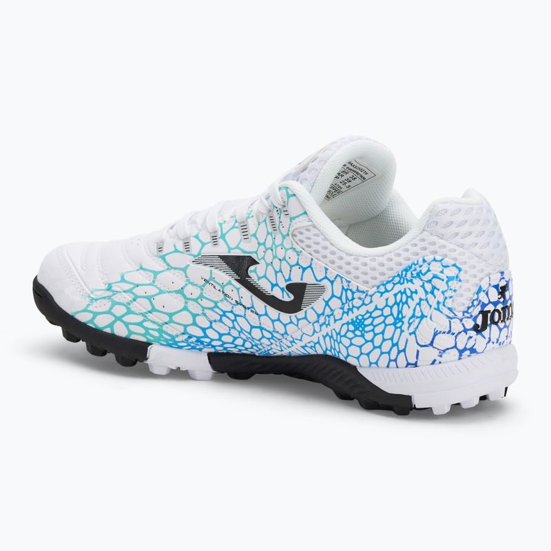Pánské kopačky Joma Maxima TF white/turquoise 3