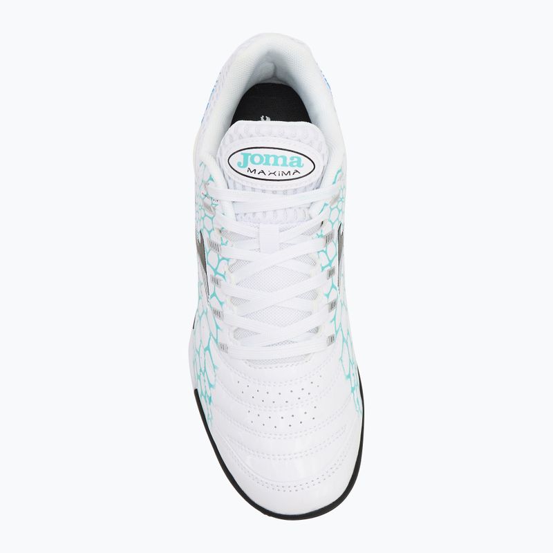 Pánské kopačky Joma Maxima TF white/turquoise 5