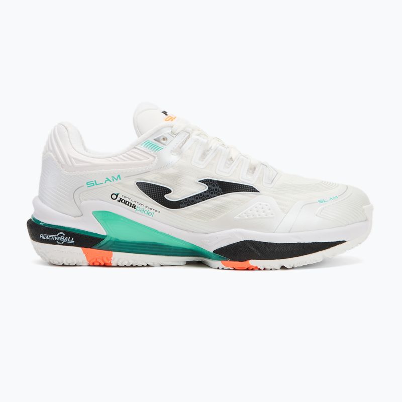 Pánské boty na padel  Joma Slam OM white/ turquoise 2