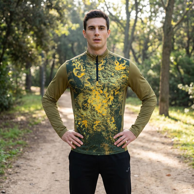 Pánské běžecké tričko Longsleeve Joma R-Nature green 9