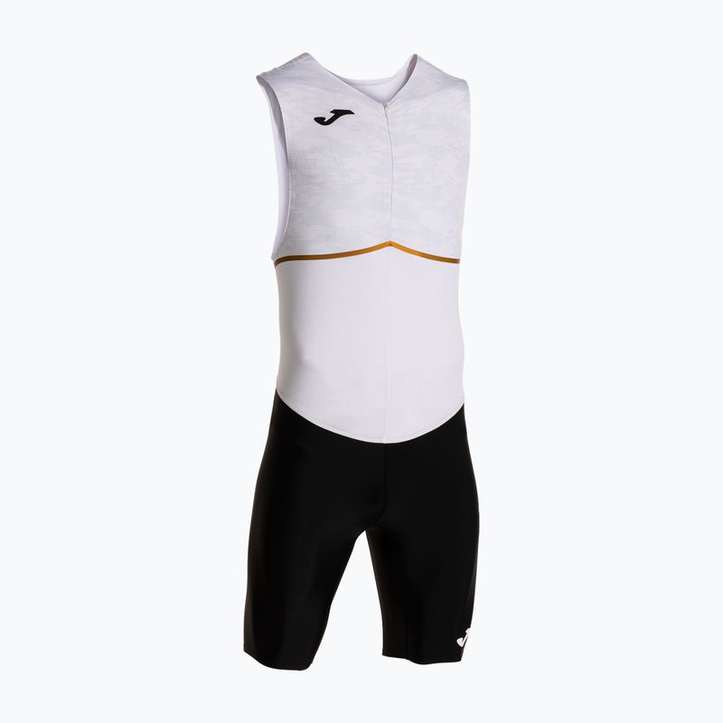 Pánský triatlonový oblek Joma Record III Bodysuit white/black