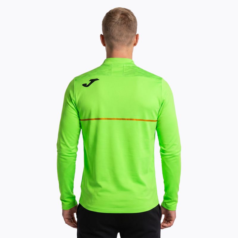 Pánská běžecká mikina Joma Record III fluor green 3