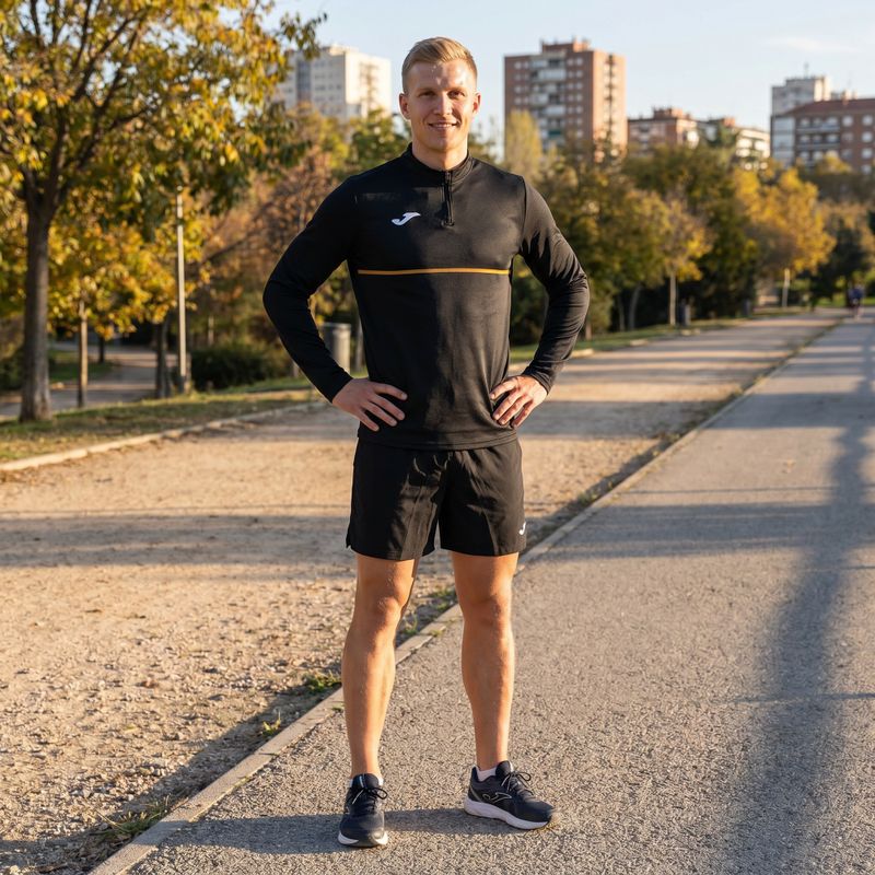 Pánská běžecká mikina Joma Record III black 6