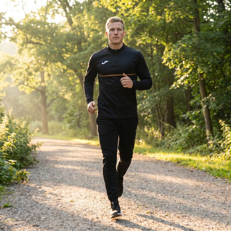 Pánská běžecká mikina Joma Record III black 7