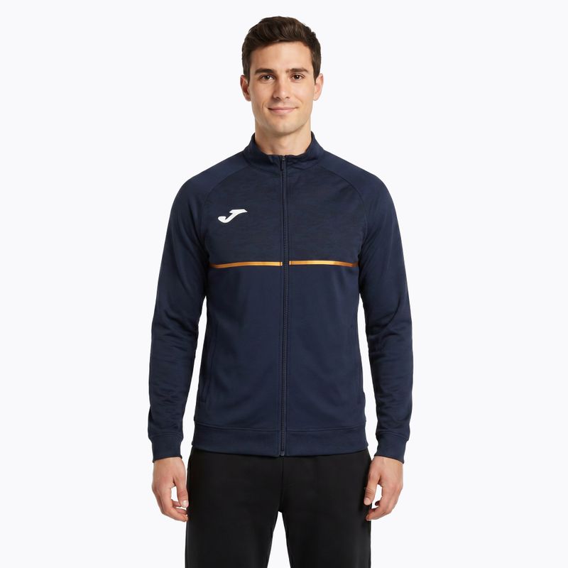 Pánská běžecká mikina Joma Record III Full Zip navy