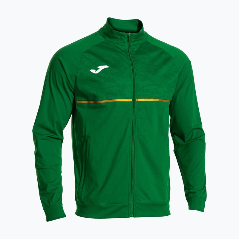 Pánská běžecká mikina Joma Record III Full Zip green