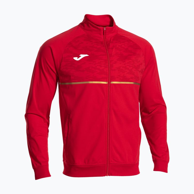 Pánská běžecká mikina Joma Record III Full Zip red