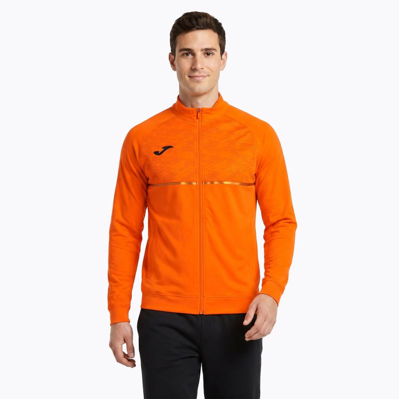 Pánská běžecká mikina Joma Record III Full Zip orange 3