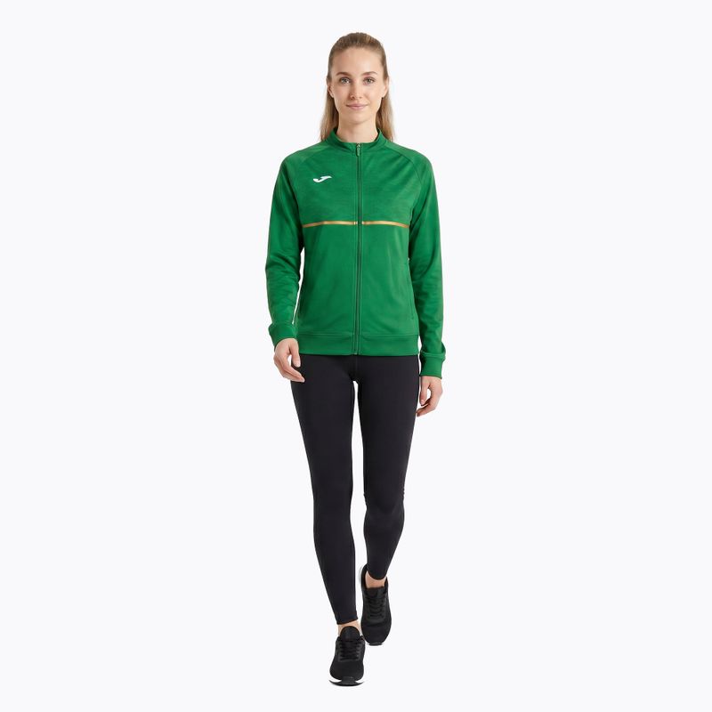 Dámská běžecká mikina Joma Record III Full Zip green 2