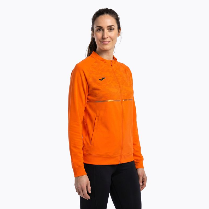 Dámská běžecká mikina Joma Record III Full Zip orange 2