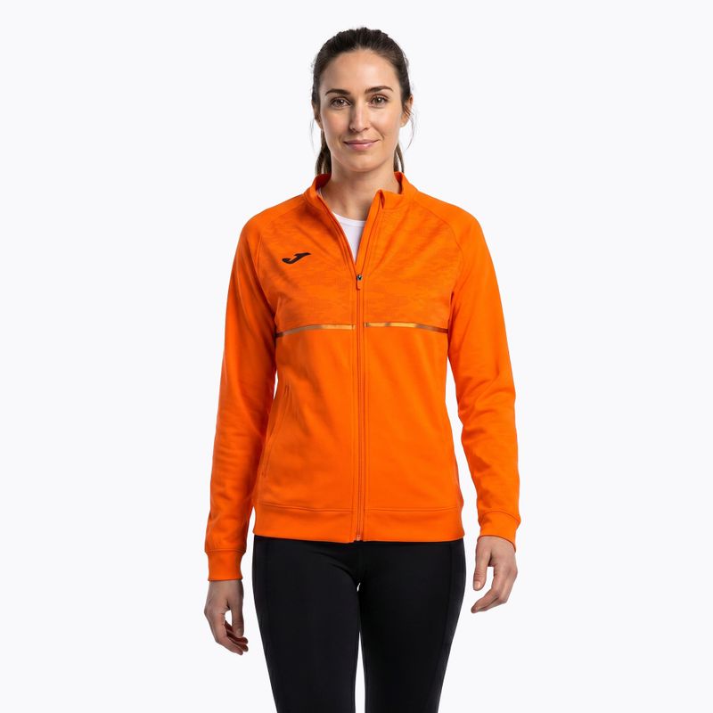 Dámská běžecká mikina Joma Record III Full Zip orange 3