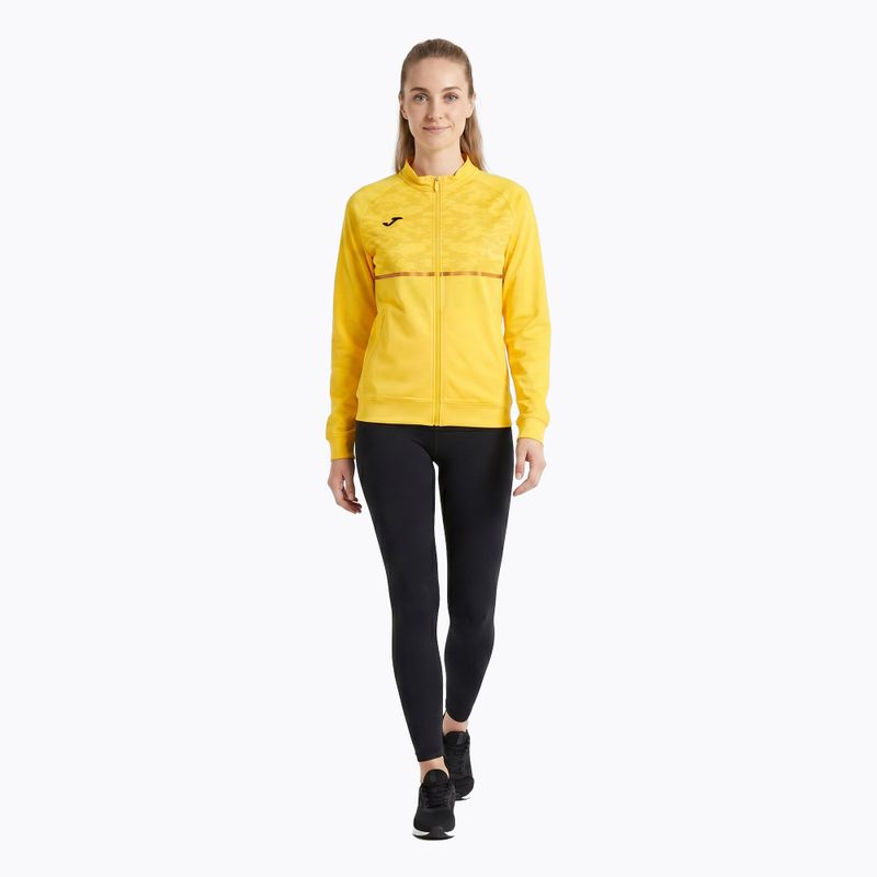 Dámská běžecká mikina Joma Record III Full Zip yellow 2