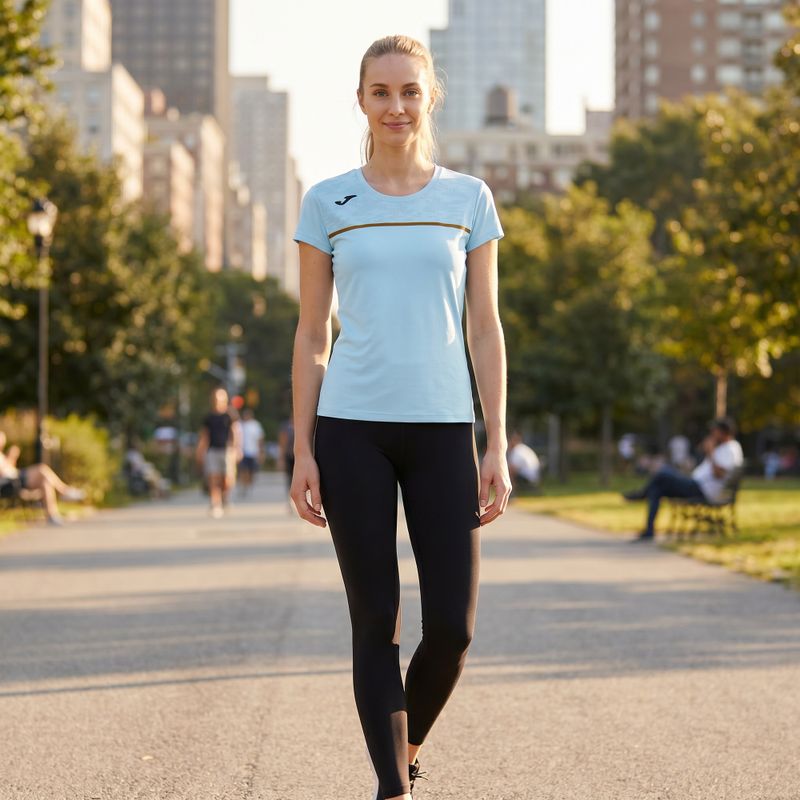 Dámské běžecké tričko Joma Record III light blue 6