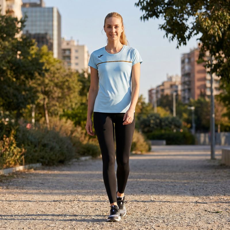 Dámské běžecké tričko Joma Record III light blue 7