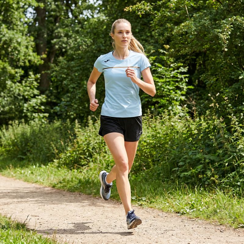 Dámské běžecké tričko Joma Record III light blue 8