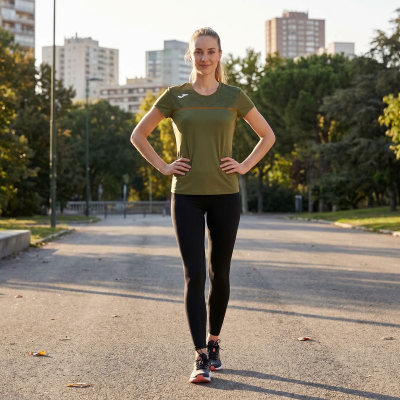 Dámské běžecké tričko Joma Record III khaki 6