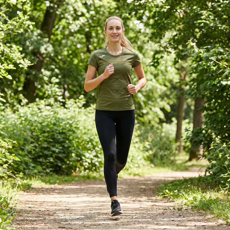 Dámské běžecké tričko Joma Record III khaki 9