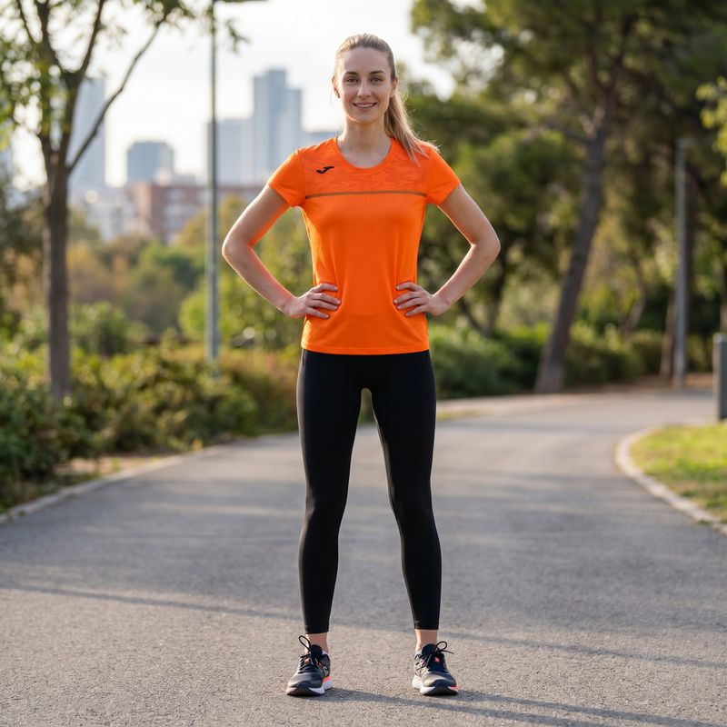 Dámské běžecké tričko Joma Record III orange 5
