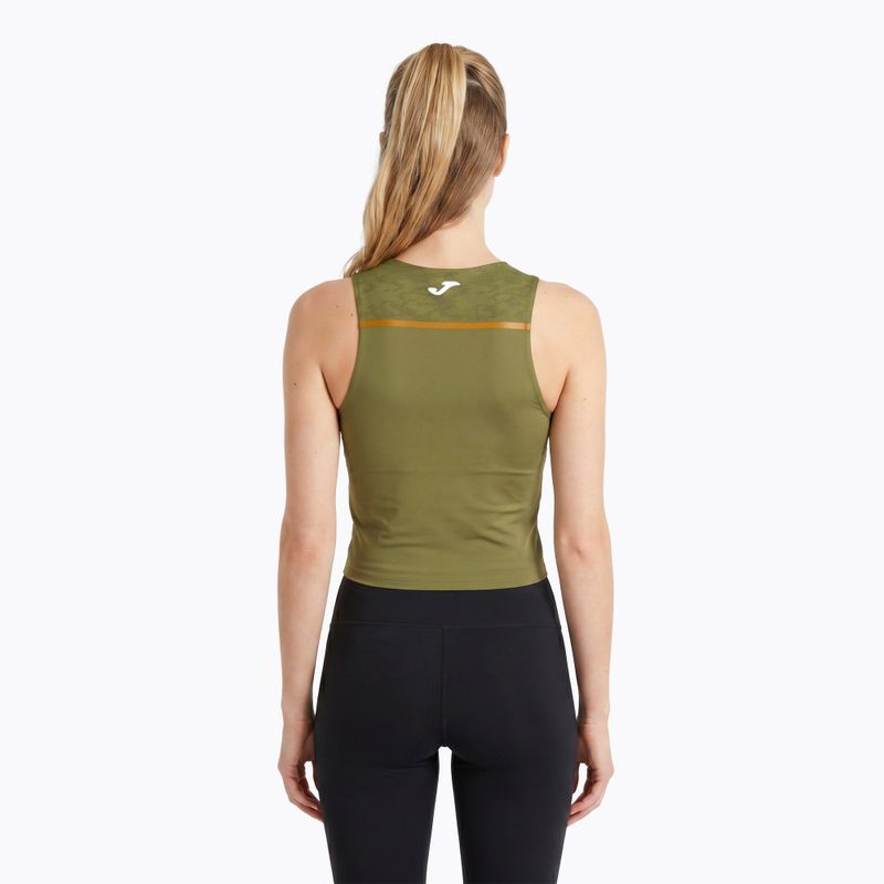 Dámské běžecké tričko Joma Record III Top khaki barvy 3