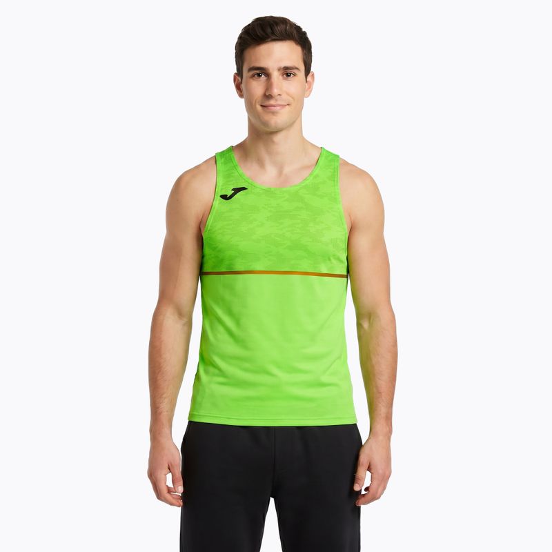 Pánské běžecké tričko Joma Record III fluor green
