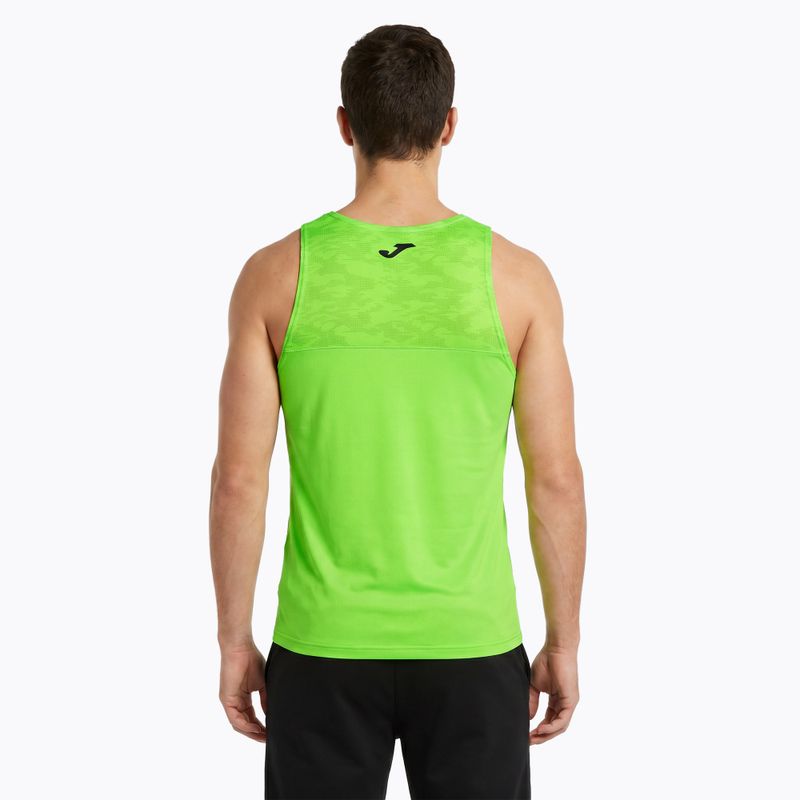 Pánské běžecké tričko Joma Record III fluor green 2