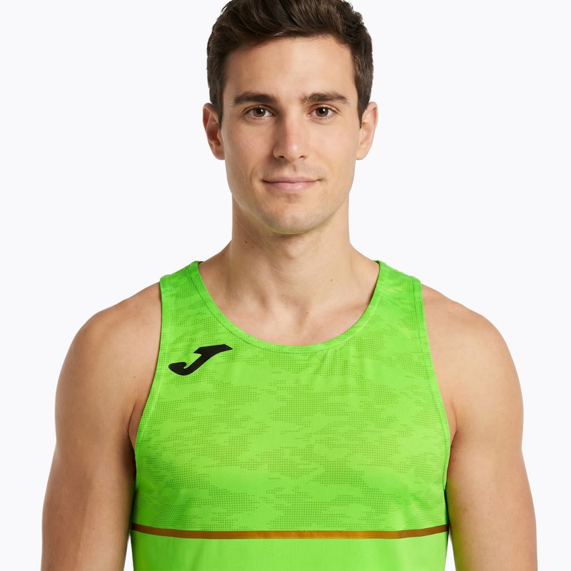 Pánské běžecké tričko Joma Record III fluor green 3