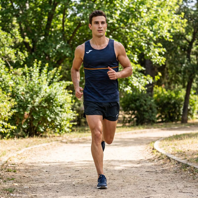 Pánské běžecké tričko Joma Record III navy 6