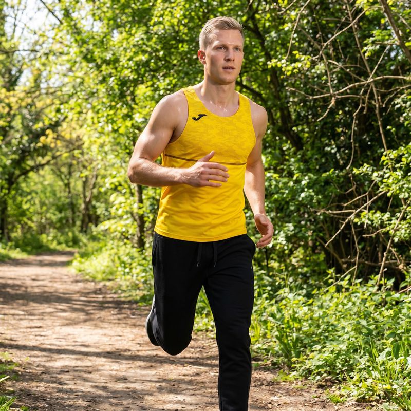 Pánské běžecké tričko Joma Record III yellow 9