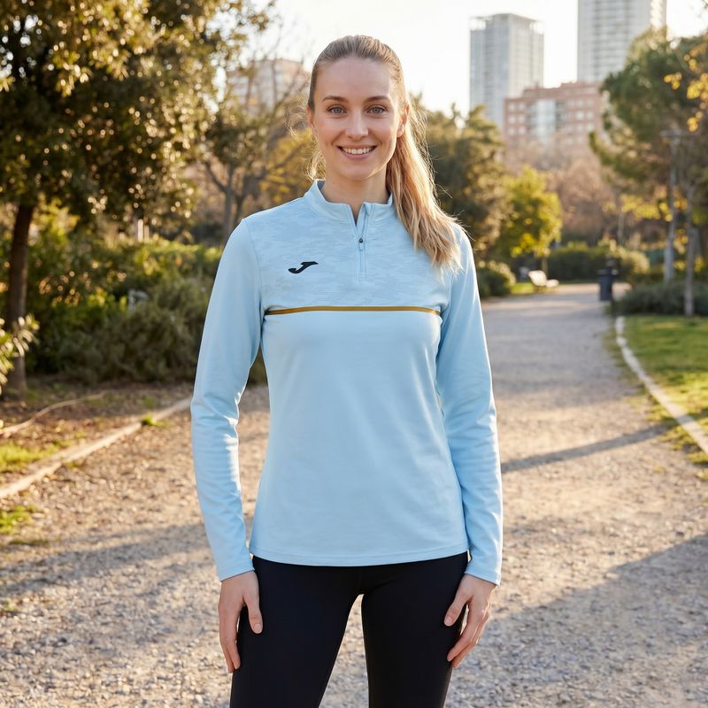 Dámská běžecká mikina Joma Record III light blue 5