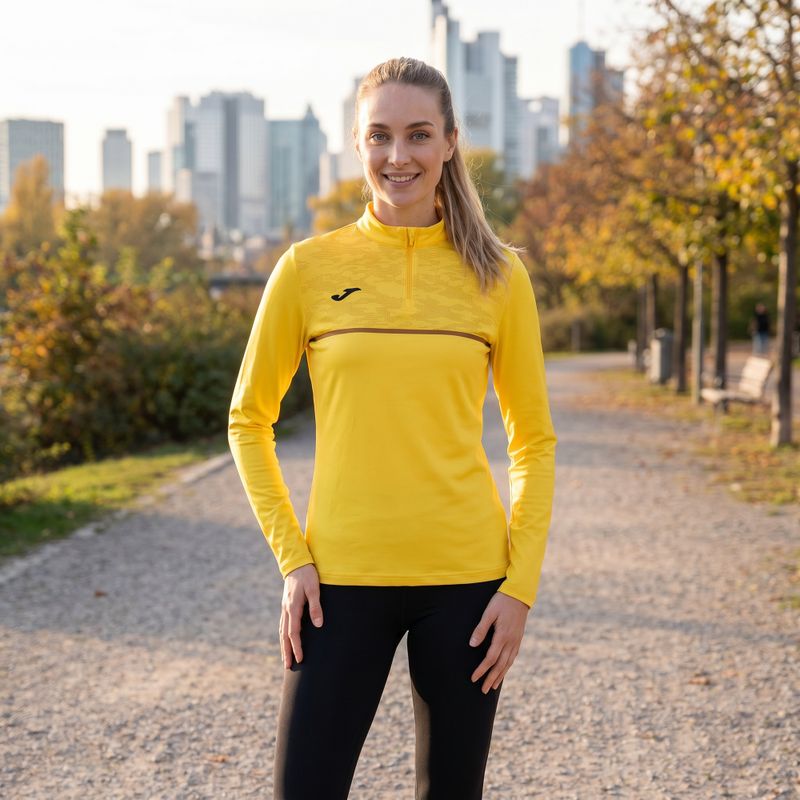 Dámská běžecká mikina Joma Record III yellow 8