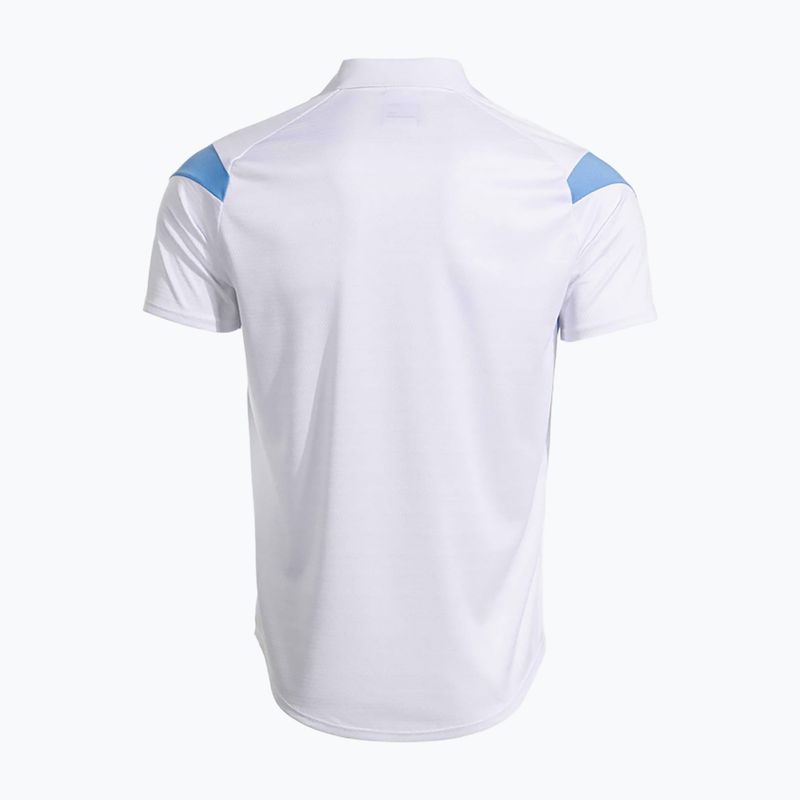 Pánské tenisové tričko Joma Montreal white/sky blue 3