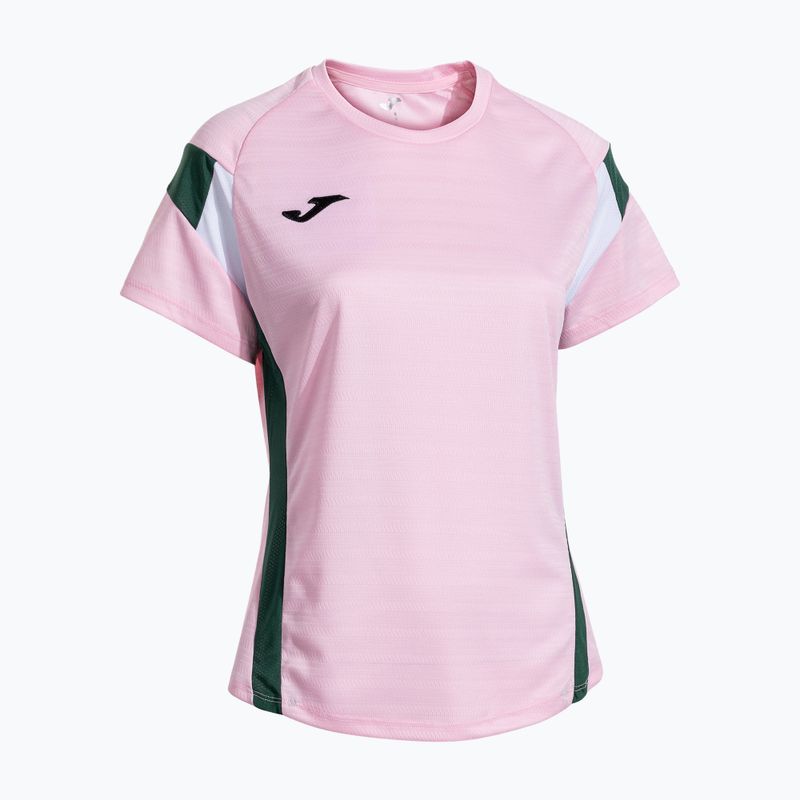 Dámské tenisové tričko Joma Montreal pink/green 2