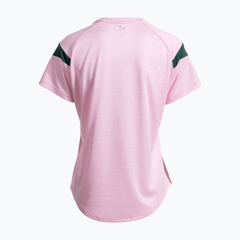 Dámské tenisové tričko Joma Montreal pink/green 3
