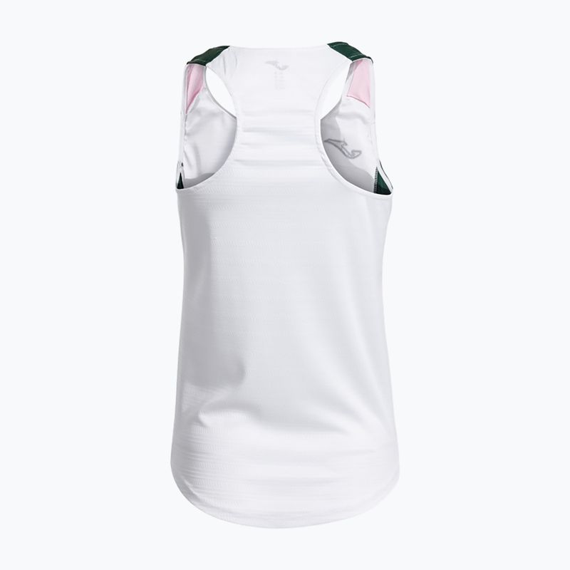 Dámské tenisové tričko Joma Montreal white/green 2