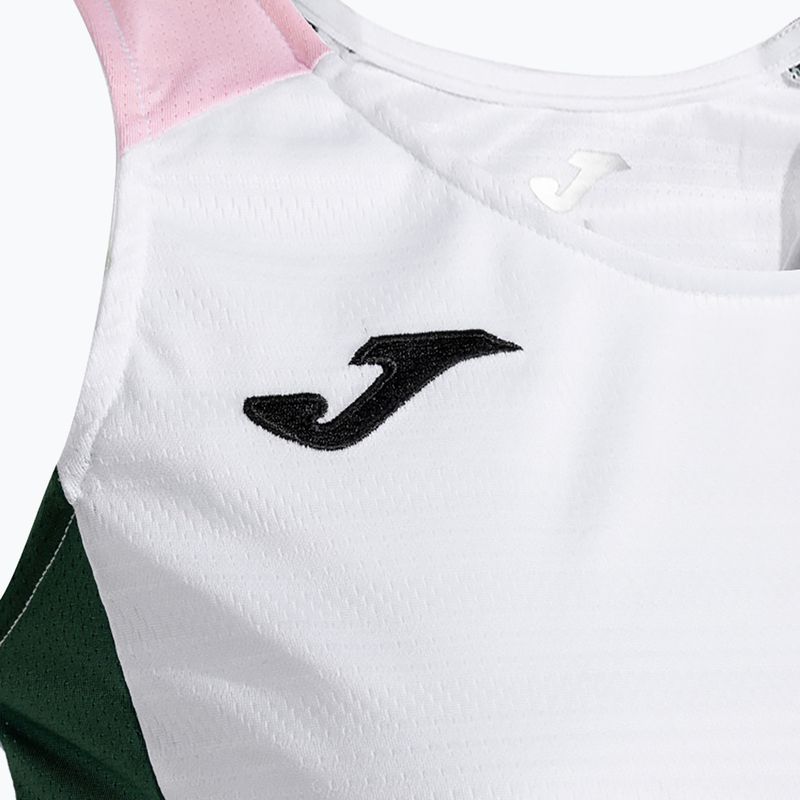 Dámské tenisové tričko Joma Montreal white/green 3