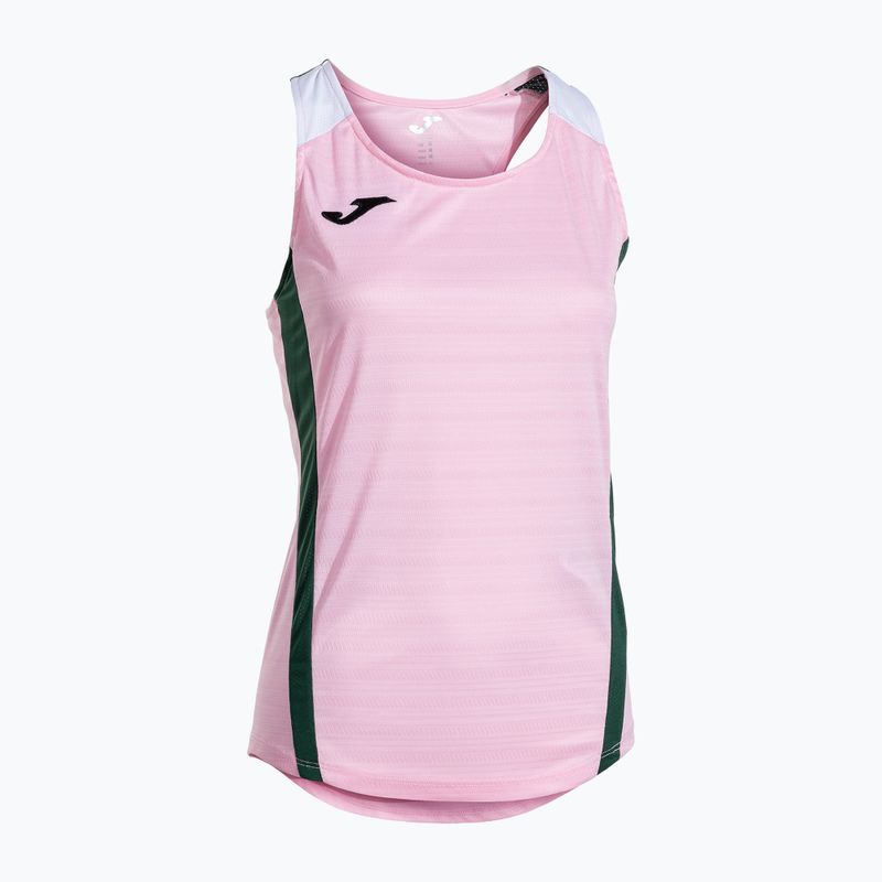 Dámské tenisové tričko Joma Montreal pink/green