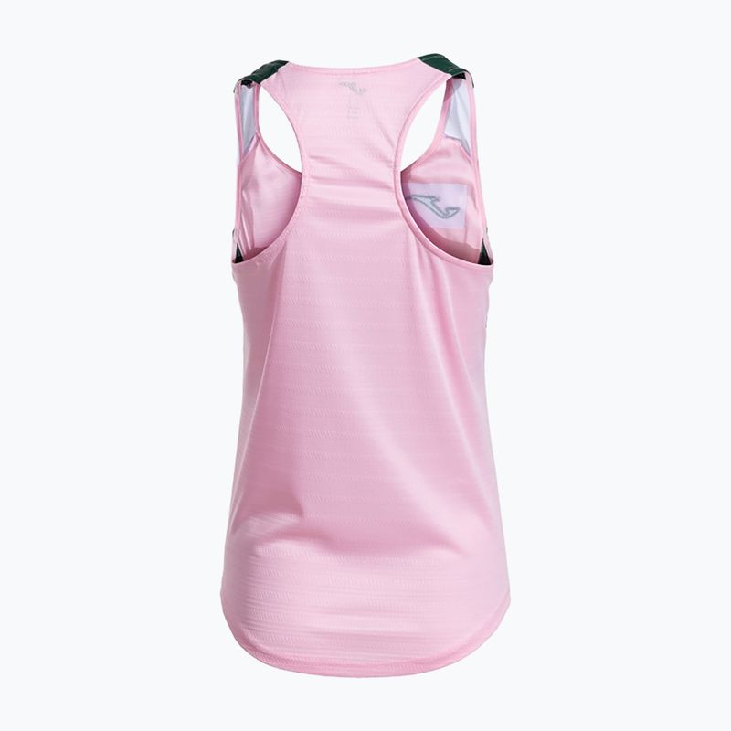Dámské tenisové tričko Joma Montreal pink/green 2